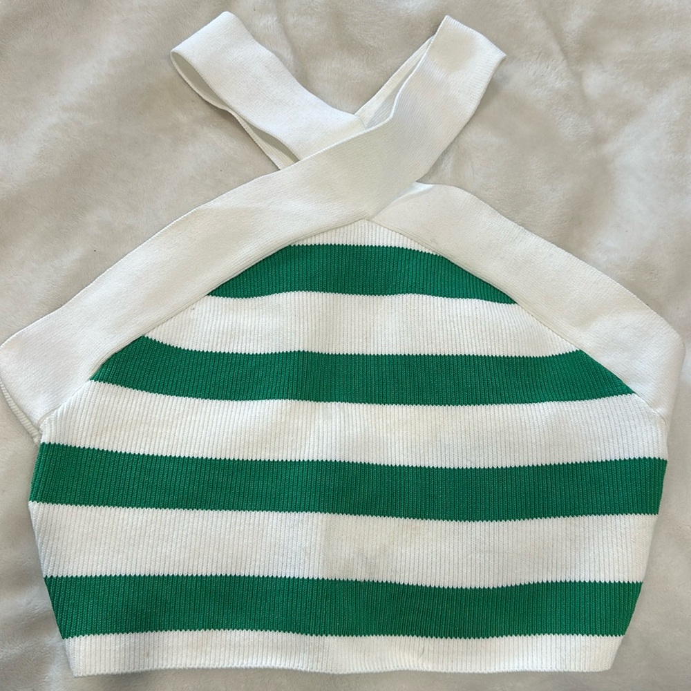 Aritzia Babaton - Sculpt Knit Criss Cross Cropped Tank